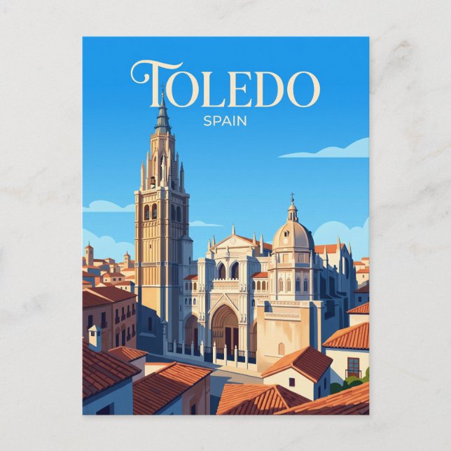 Toledos katedral Spanien Vykort (Framsida)