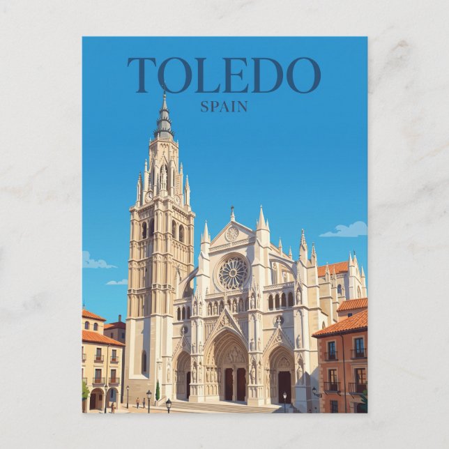 Toledos katedral Spanien Vykort (Framsida)