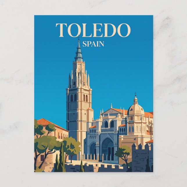 Toledos katedral Spanien Vykort (Framsida)