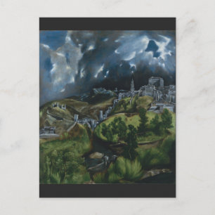 Toledos vy av El Greco Vykort