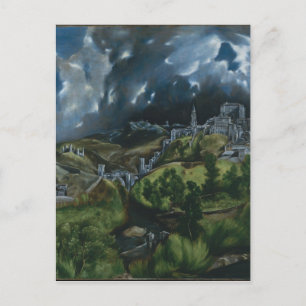 Toledos vy av El Greco Vykort