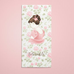 Tolerable - Jane Austen Blommigt Vintage Bookmark Julkort