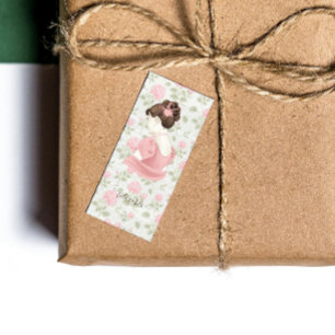 Tolerable - Jane Austen Blommigt Vintage Bookmark Mini Visitkort