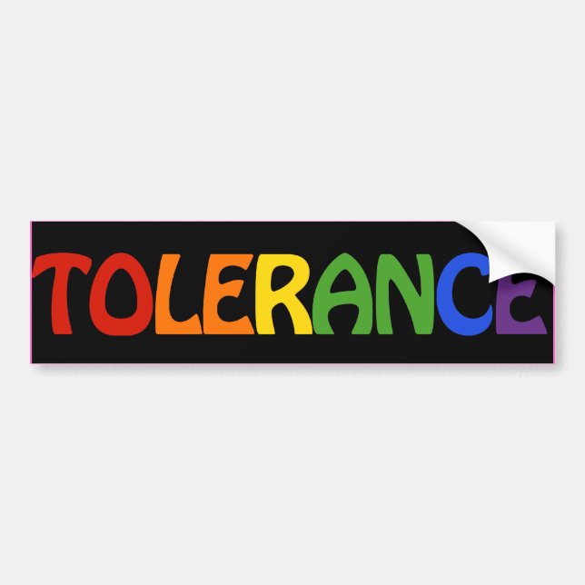 TOLERANCE RAINBOW -.png Bildekal (Framsidan)