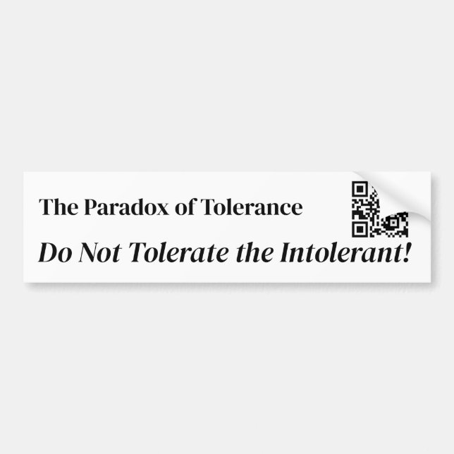 Tolerans Bildekal (Framsidan)