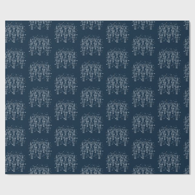 Tolfte dagen för julklappning Papprare Presentpapper (Platt)