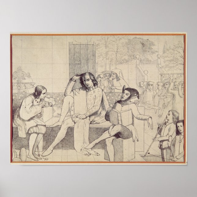 Tolfte natten, 1850 poster (Framsidan)