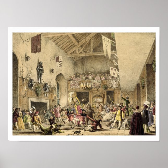 Tolfte natten i Underbara Halls, Haddon Hal Poster (Framsidan)