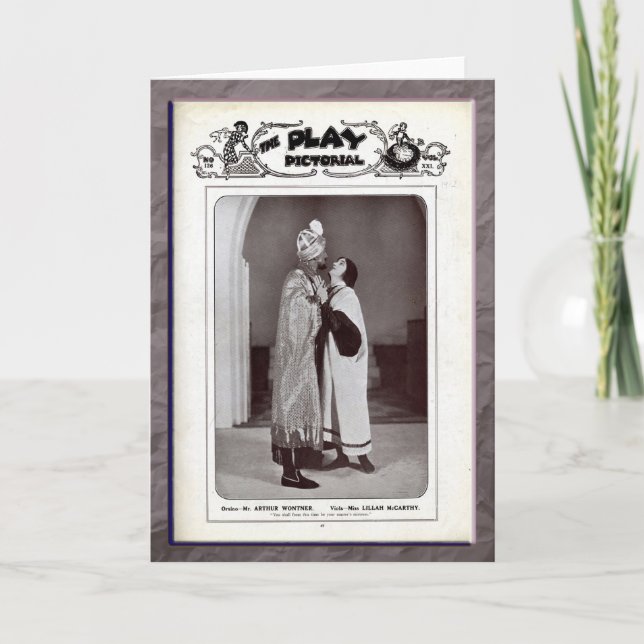 Tolfte natthälsningkort kort (Framsida)