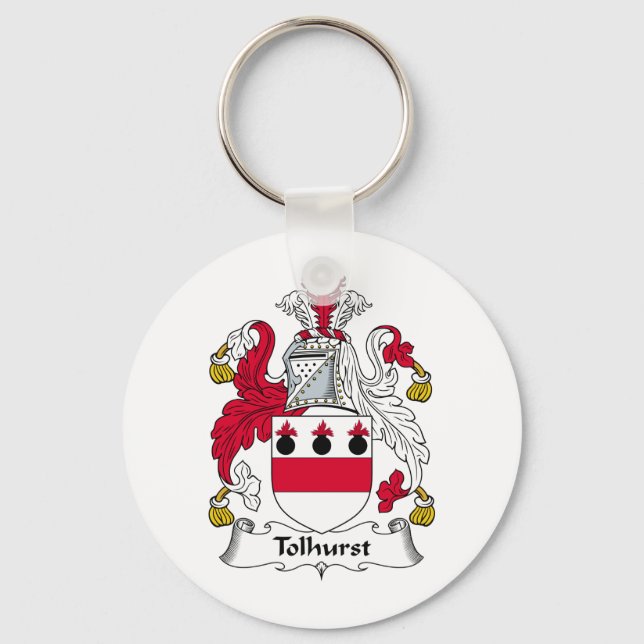 Tolhurst Family Crest Nyckelring (Framsida)