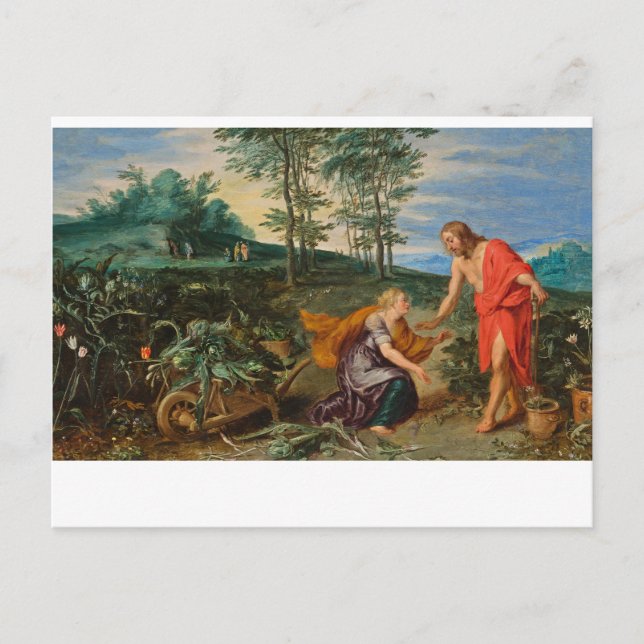 Toli Me Tangere Jesus och Mary Magdalene" Vykort (Framsida)