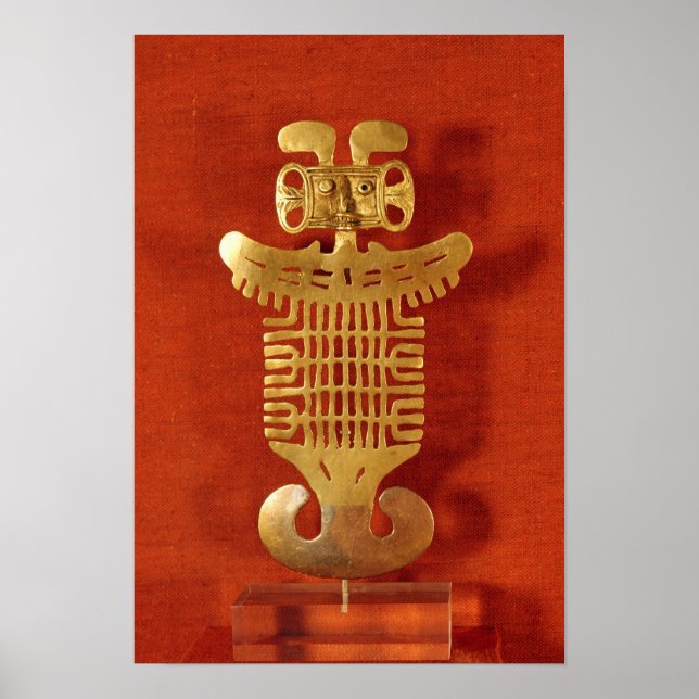 Tolima-prydnad i form av en människokärd poster (Framsidan)