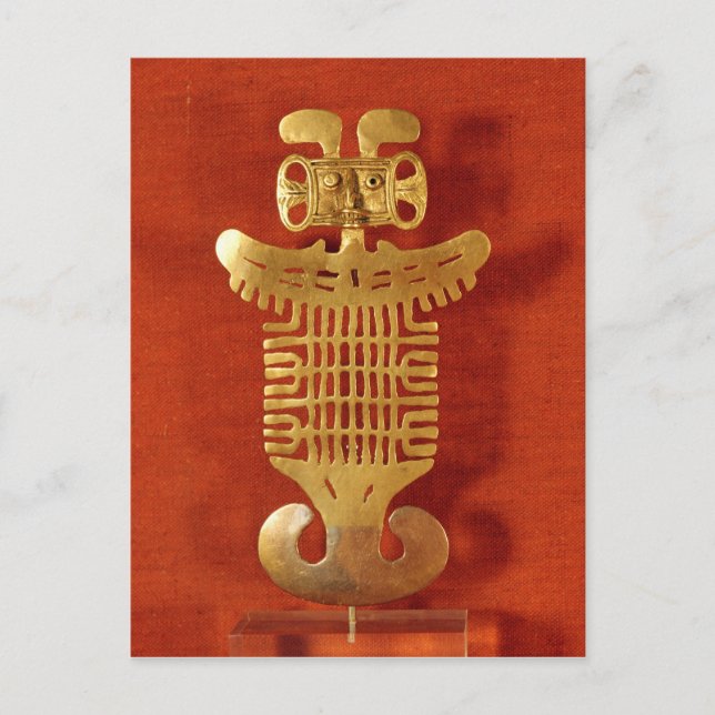 Tolima-prydnad i form av en människokärd vykort (Framsida)