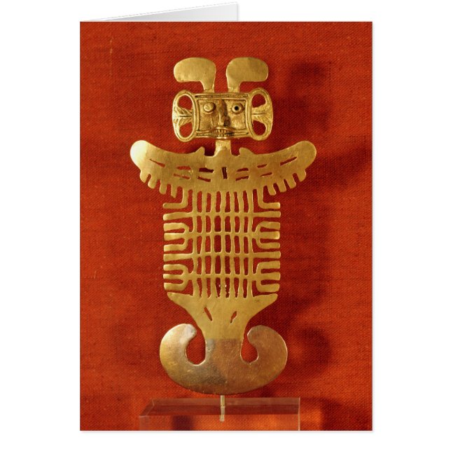 Tolima prydnad i form av etthövdat hälsningskort (Framsidan)