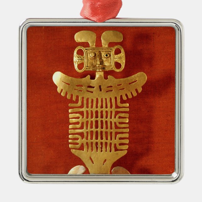 Tolima prydnad i form av etthövdat julgransprydnad metall (Framsidan)