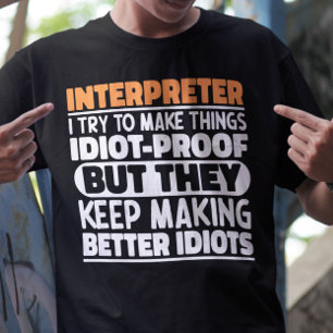 Tolk jag försöker göra Sak Roliga meningar T Shirt