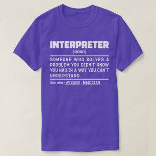 Tolk Noun Translation Specialist Linguist T Shirt