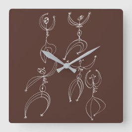 tolkdans fyrkantig klocka