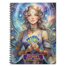 Tolkning av kartomans och Tarot Card-läsning Anteckningsbok