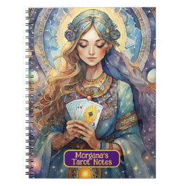 Tolkning av kartomans och Tarot Card-läsning Anteckningsbok