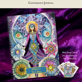 Tolkning av kartomans och Tarot Card-läsning Anteckningsbok