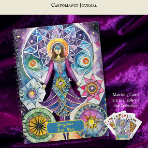 Tolkning av kartomans och Tarot Card-läsning Anteckningsbok