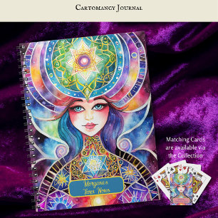 Tolkning av kartomans och Tarot Card-läsning Anteckningsbok