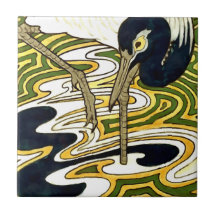 Tolkning av kran och kolumbine Neinhuis Tile