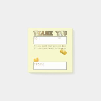 Tolkning av medarbetares avskrivning utfaller post-it block