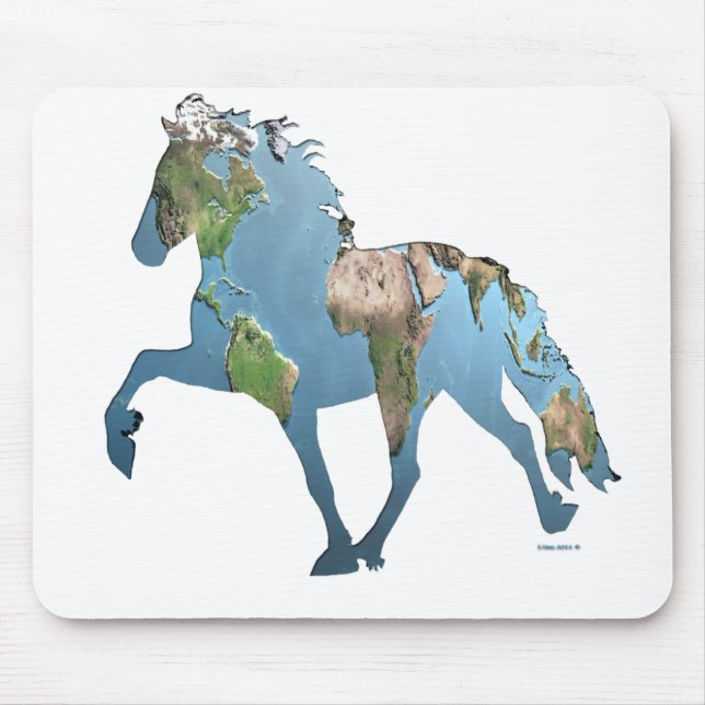 Tolkning av världen musmatta (Framsidan)