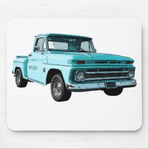 Tolkningen av en blått Chevy 1964 väljer upp Musmatta