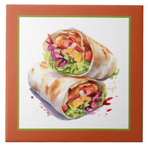 Toll Mexikanska burrito älskare hemmabruk Kakelplatta