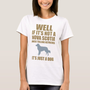 Tolling Retriever för Nova Scotia anka T Shirt