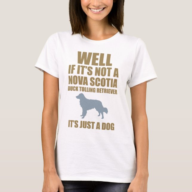 Tolling Retriever för Nova Scotia anka T Shirt (Framsida)