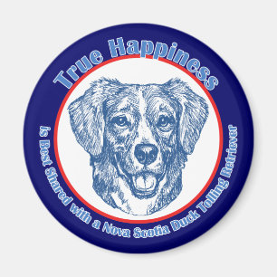 Tolling Retriever för riktig lyckaNova Scotia ank Magnet