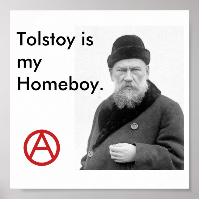 Tolstoy är min Homeboy_Anarchy-poster Poster (Framsidan)