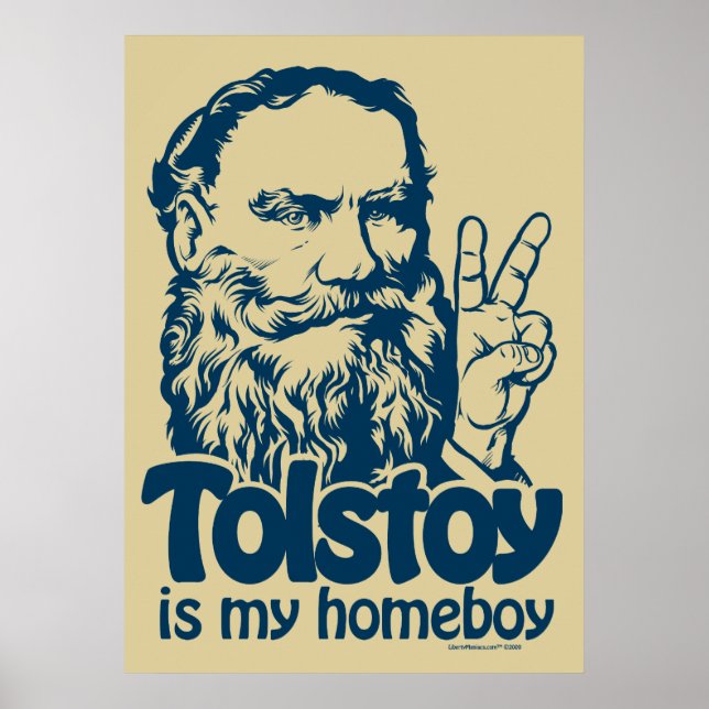 Tolstoy är Min Homeboy Poster (Framsidan)