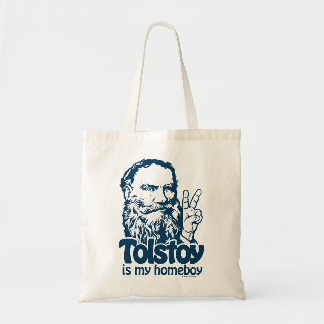 Tolstoy är min Homeboytoto Tygkasse (Framsidan)