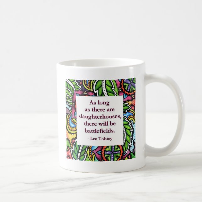 Tolstoy citationstecken kaffemugg (Höger)
