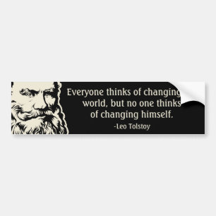 Tolstoy citationsteckenbildekal bildekal