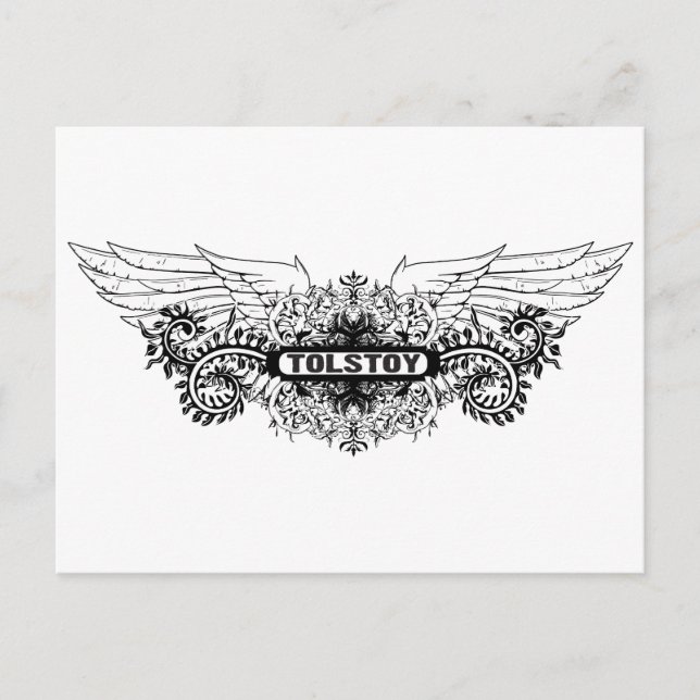 Tolstoy ~ Leo Novelist/Writer Vykort (Framsida)
