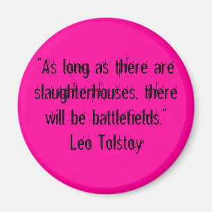 Tolstoy vegetariskt citationstecken magnet