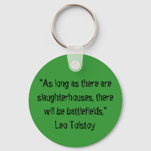Tolstoy vegetariskt citationstecken nyckelring