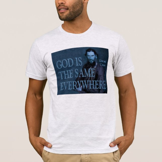 Tolstoys gud tee shirt (Framsida)