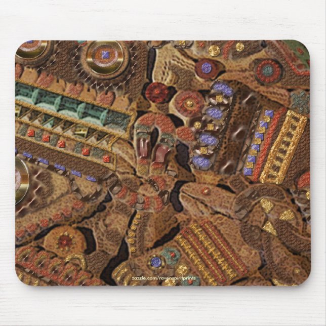 TOLTEC CARVING Ancient Culture Mousepad Musmatta (Framsidan)