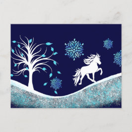 Tölter im Schnee Vykort