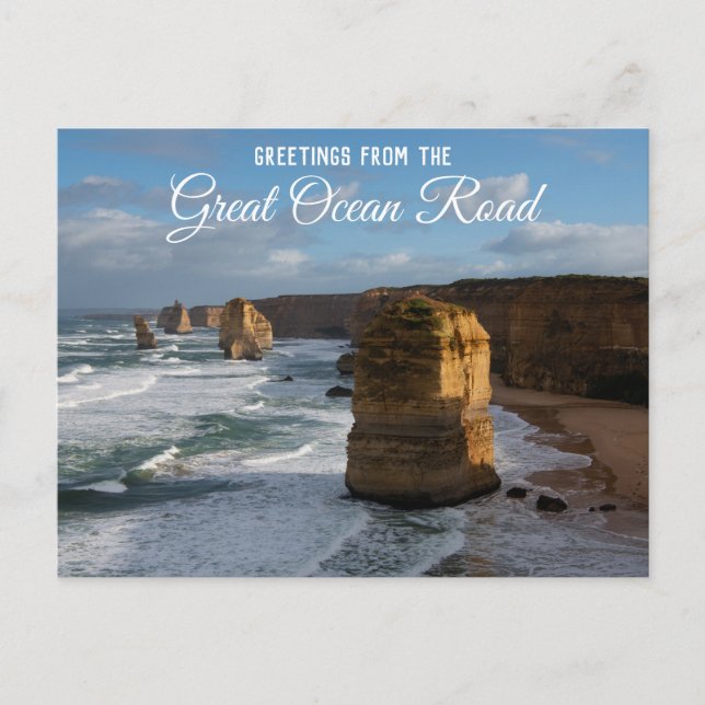 Tolv apostlar Great Ocean Road Australien Vykort (Framsida)