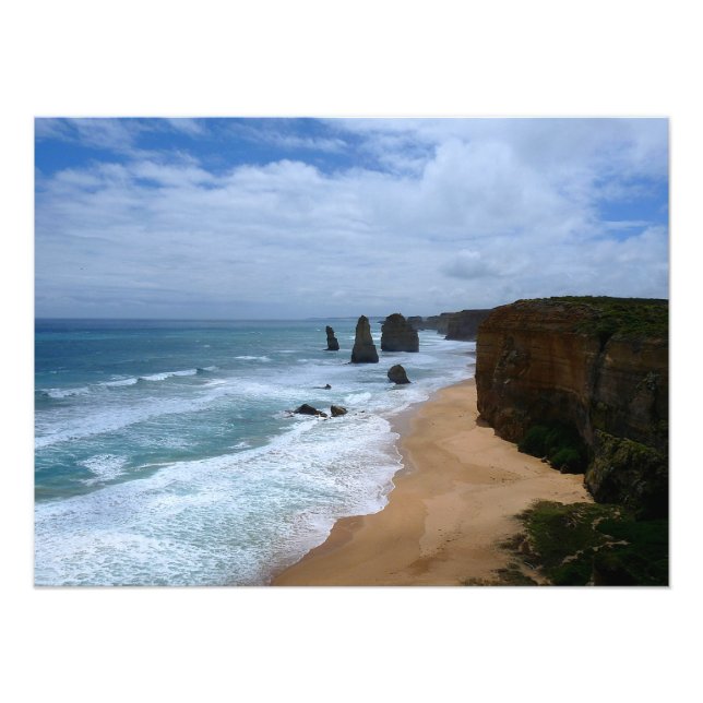 Tolv Apostles Australien - Underbara Ocean Road Fototryck (Framsidan)