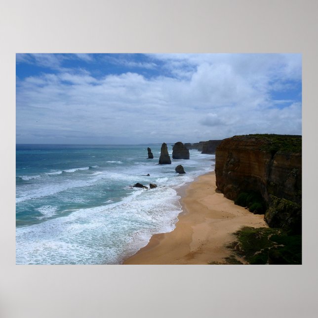 Tolv Apostles Australien - Underbara Ocean Road Poster (Framsidan)