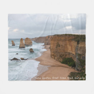 Tolv apostles, Underbara Ocean Road, Australien Fleecefilt